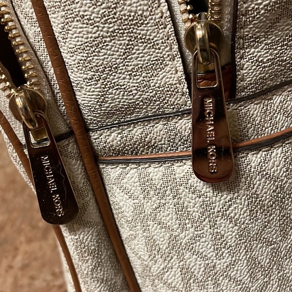 Michael Kors, large, light crème/brown, genuine leather main image 4
